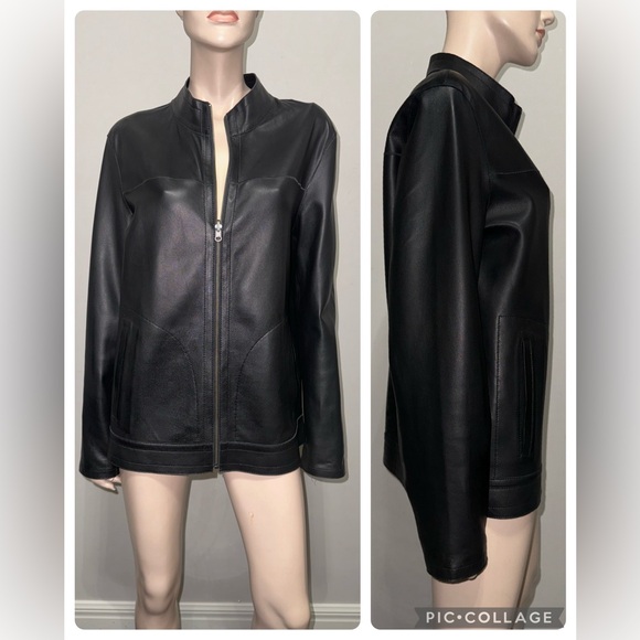 ASTON reversible Lambskin Leather Jacket 40 - Picture 1 of 11